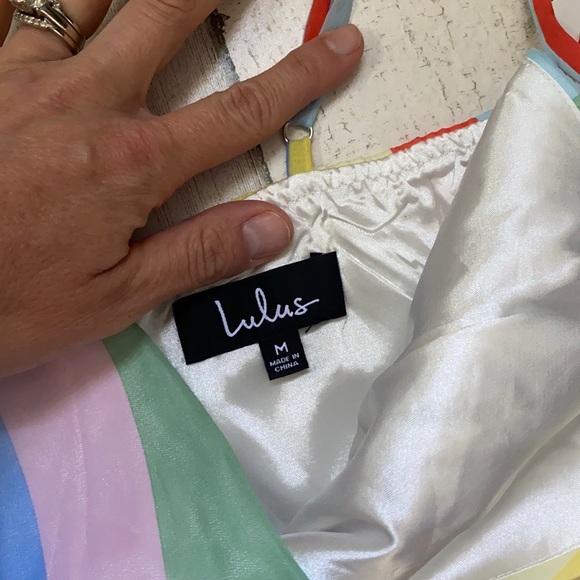 Lulus Winning Smile Rainbow Dress - Picture 8 of 9